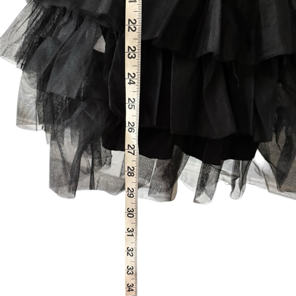 Altar’d State Gigi  Black Tiered Tulle Dress | S - Picture 4 of 6